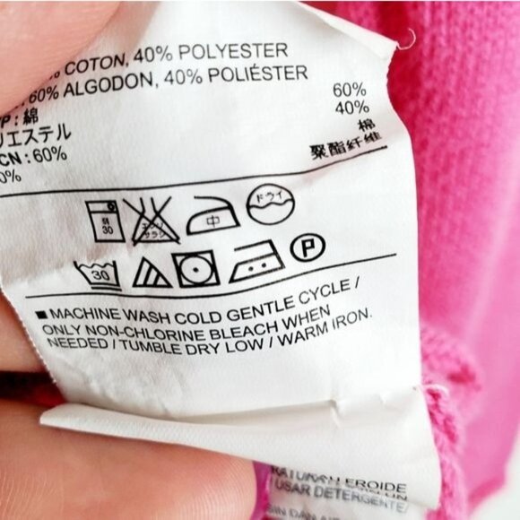 Old Navy Womens Pink Pullover Knit Sweater S Long Sleeve Crew Neck Lightweight - Picture 9 of 9